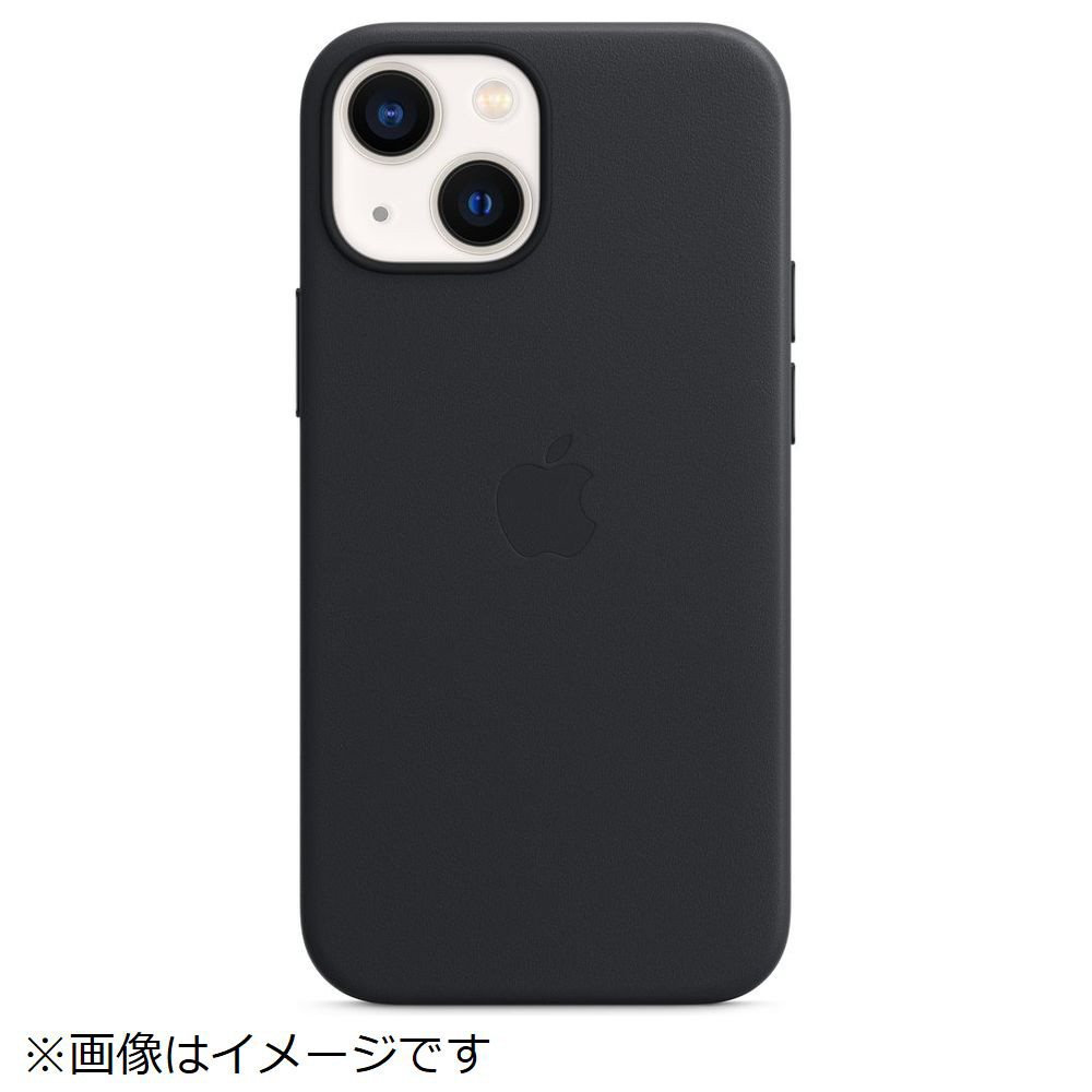 純正】MagSafe対応 iPhone 13 mini レザーケース ミッドナイト｜の通販