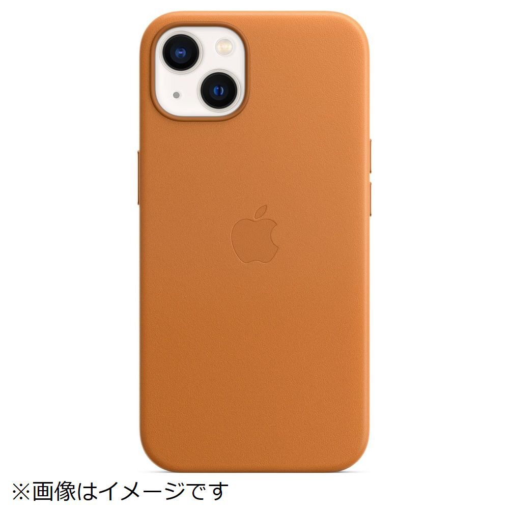 純正】MagSafe対応 iPhone 13 レザーケース ゴールデンブラウン