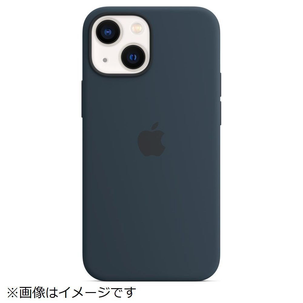 純正】MagSafe対応 iPhone 13 mini シリコーンケース アビス 純正】MagSafe対応 iPhone 13 mini シリコーンケース アビス