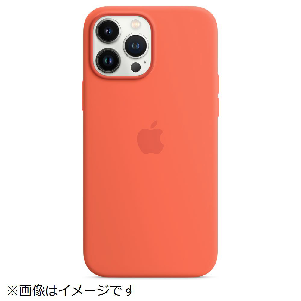 純正】MagSafe対応 iPhone 13 Pro Max シリコーンケース ネクタリン