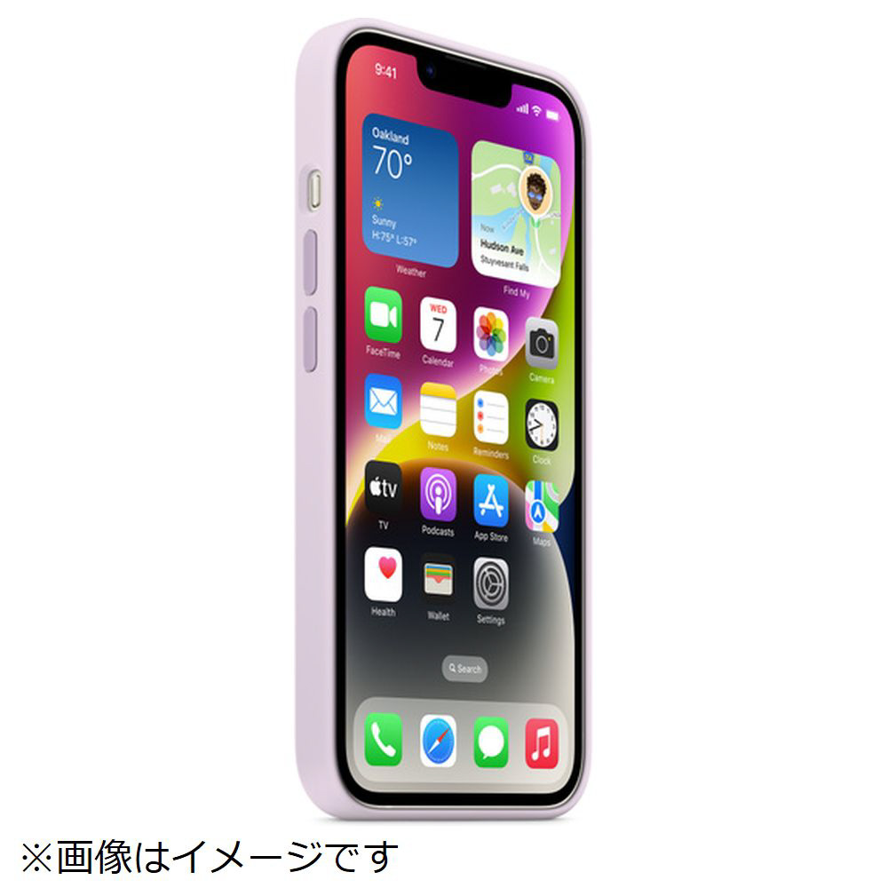 純正】MagSafe対応iPhone 14シリコーンケース ライラック