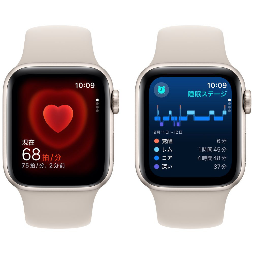 Apple Watch SE（GPS + Cellularモデル）- 40mmスターライト