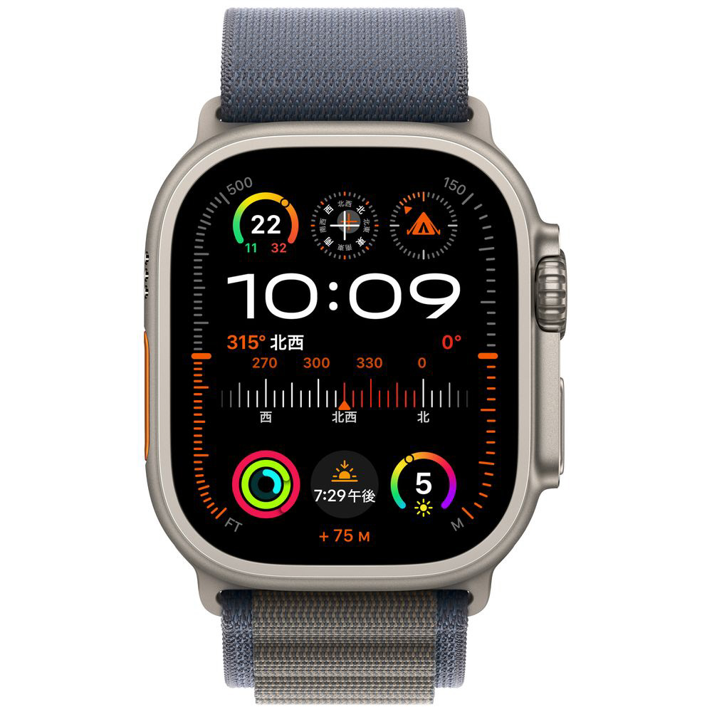 Apple Watch Ultra 2（GPS Cellularモデル）- 49mmチタニウムケースとブルーアルパインループ L  ブルーアルパインループ L MREQ3J/A｜の通販はソフマップ[sofmap]
