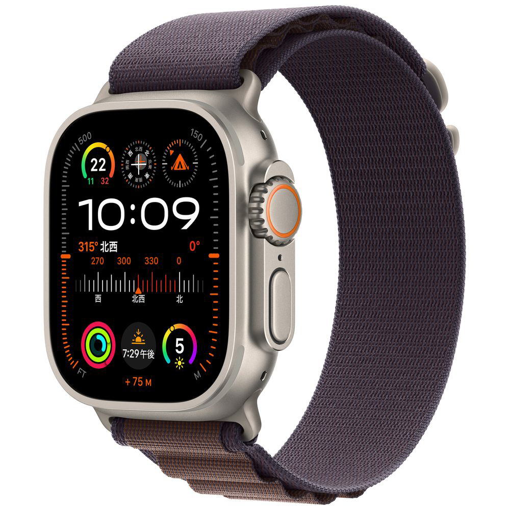 Apple Watch Ultra 2（GPS Cellularモデル）- 49mmチタニウムケースとインディゴアルパインループ L  インディゴアルパインループ L MREW3J/A｜の通販はソフマップ[sofmap]