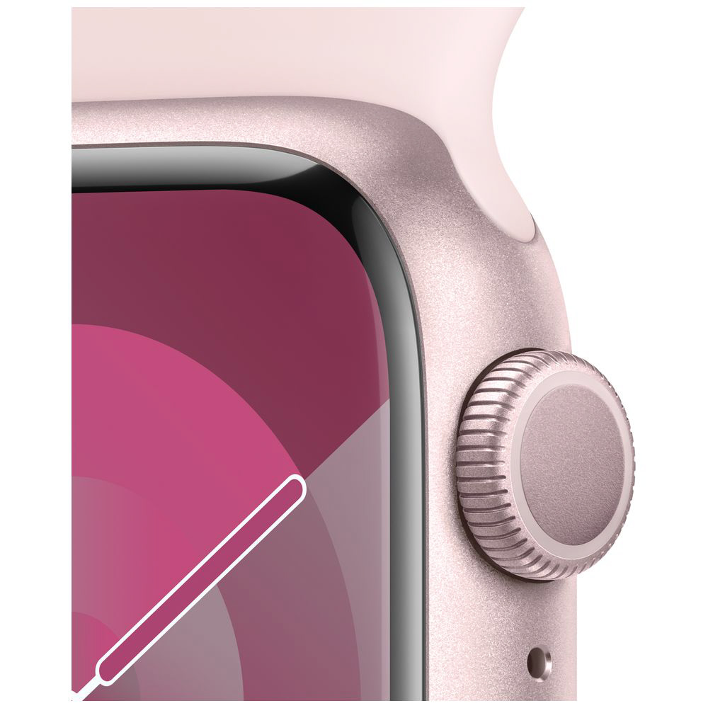 Apple Watch Series 9（GPSモデル）- 41mmピンクアルミニウムケースと