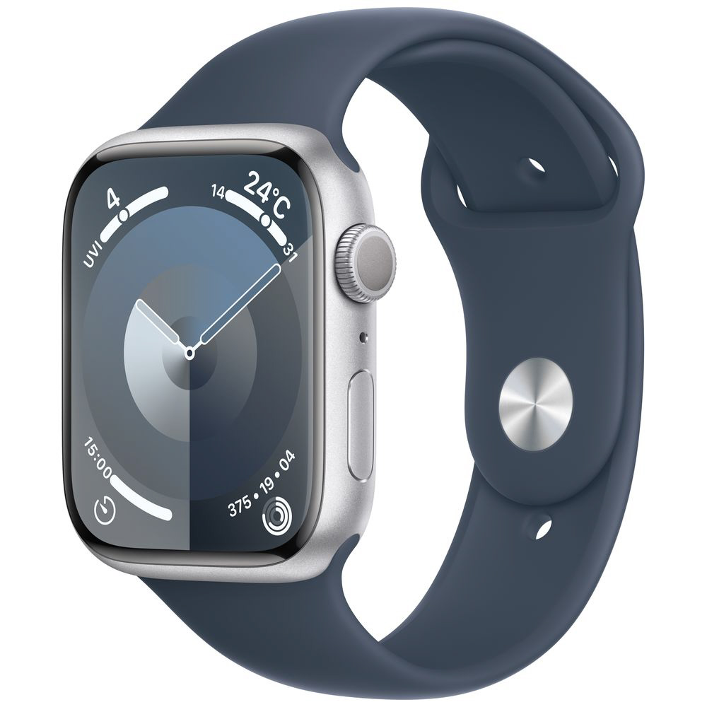 Apple Watch Series 9（GPSモデル）- 45mmシルバーアルミニウム