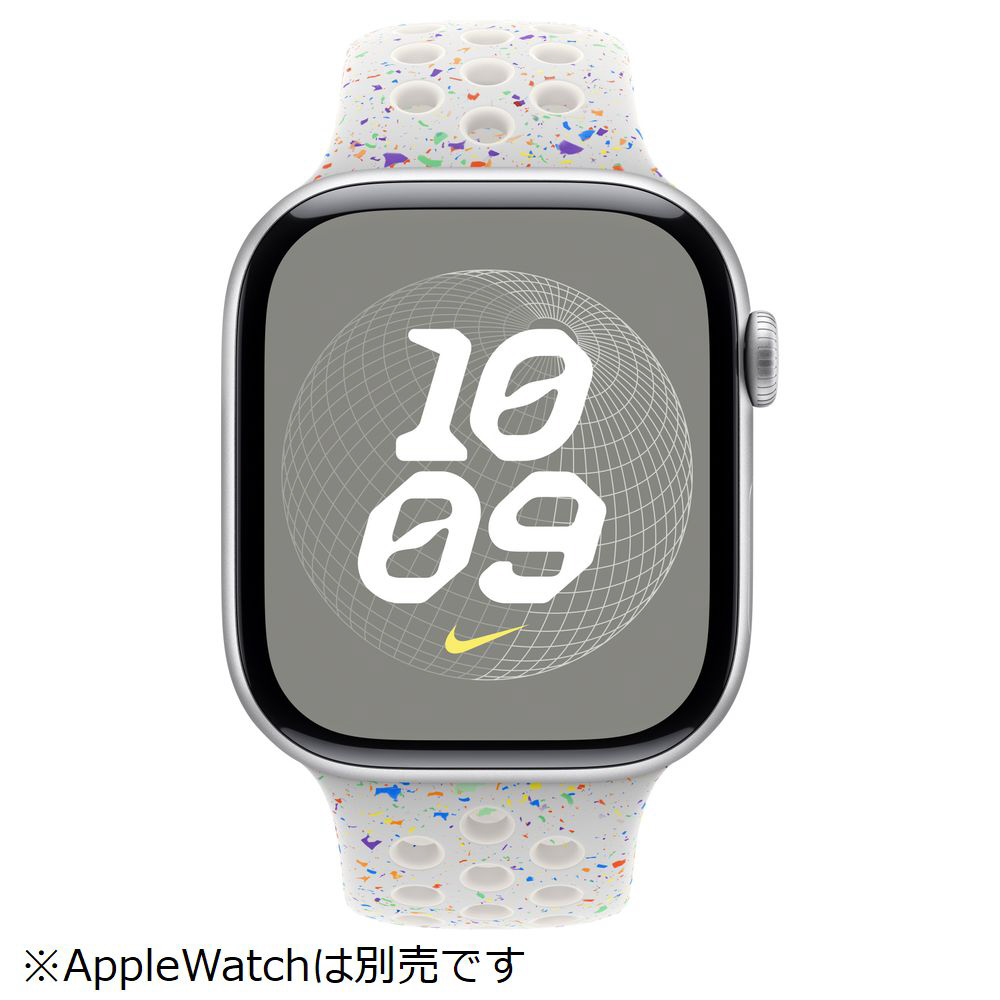 46mmケース用ピュアプラチナムNikeスポーツバンド - M/L ピュア 46mmケース用ピュアプラチナムNikeスポーツバンド - M/L ピュア