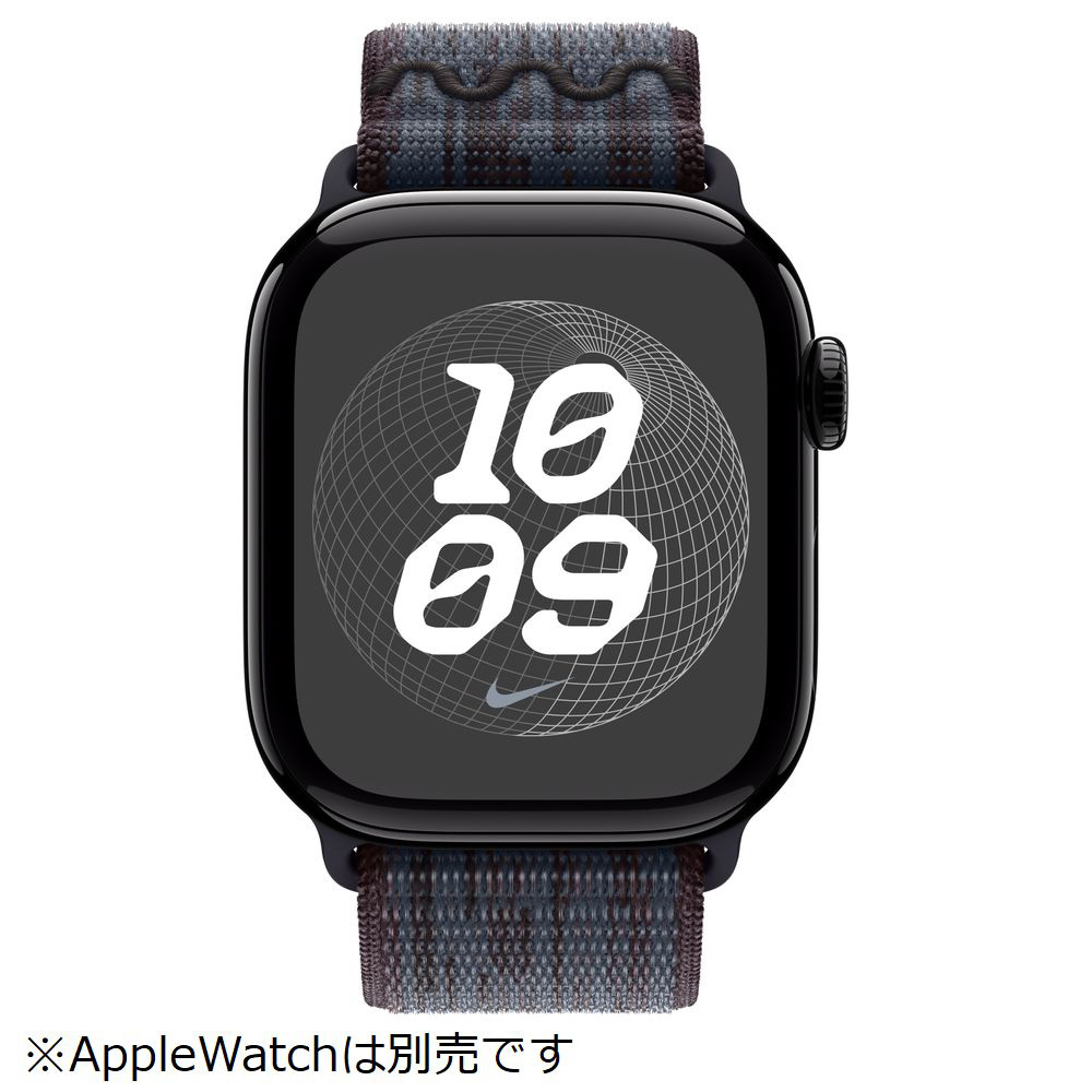 40mmケース用ブラック/ブルーNikeスポーツループ ブラック