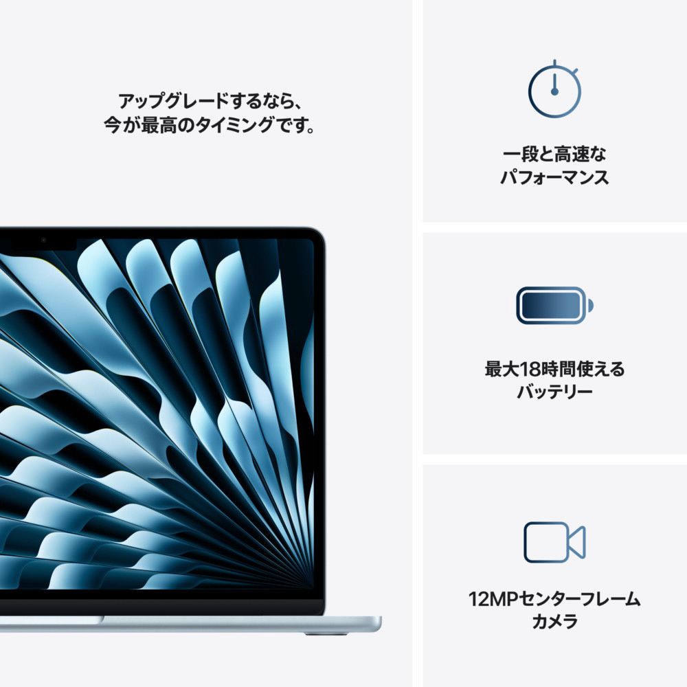 MacBook Air 13インチ Apple M4搭載モデル [2025年春モデル/SSD