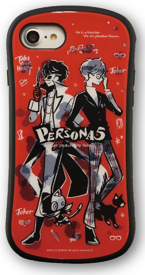 ペルソナ5×サンリオ iPhone8/7/6s/6対応ハイブリッドガラスケース モナ