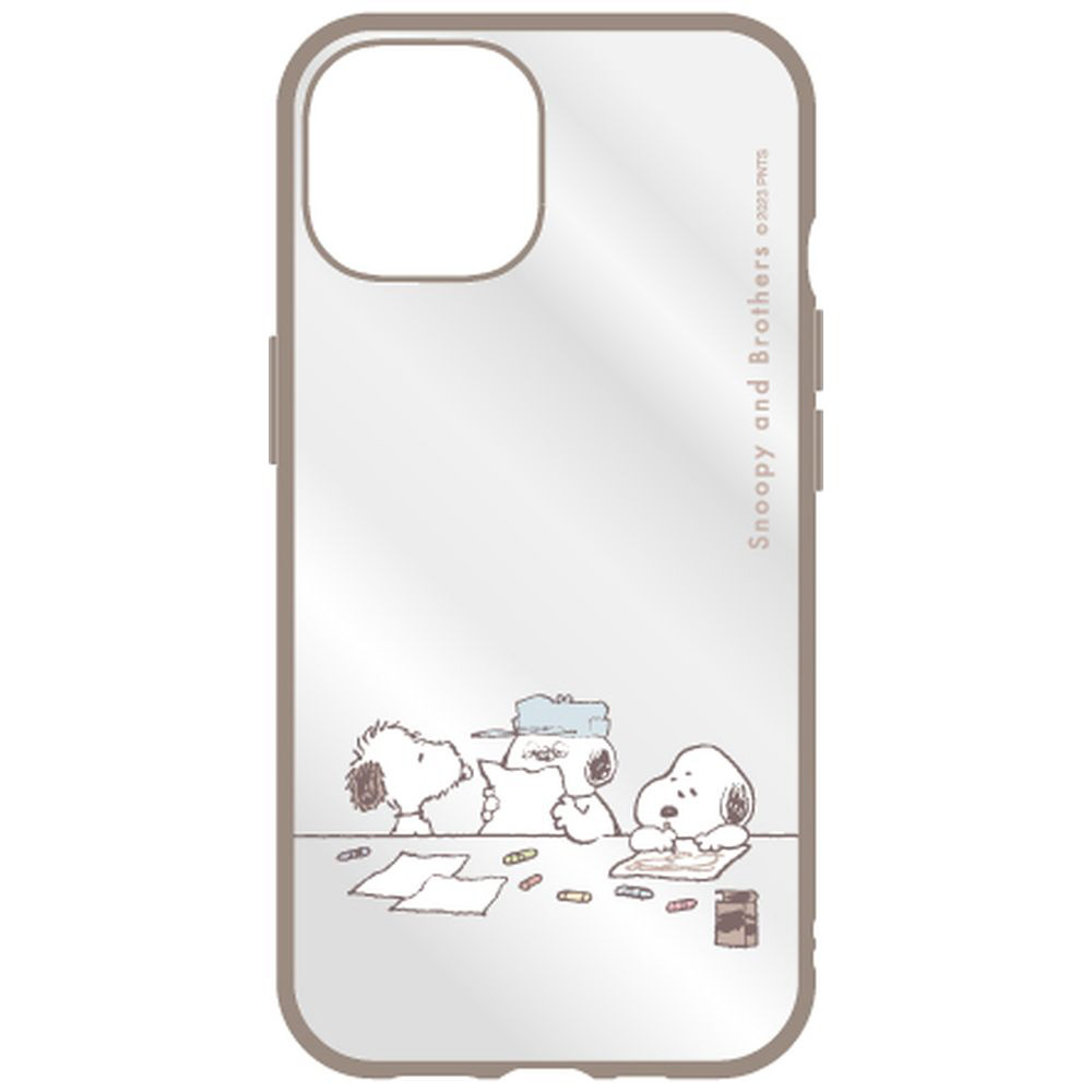 iPhone15 / 14 / 13 IIII fit Clear ケース ピーナッツ  きょうだい SNGG-07C