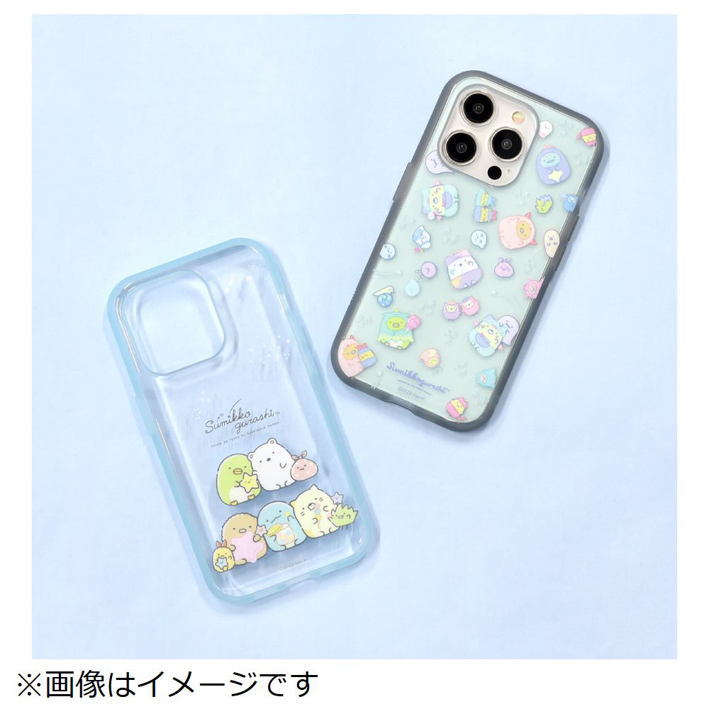 しいちゃん iPhone15promax用ケース 3点セット iPhone 15 Pro IIIIfit CLEAR すみっコぐらし おばけ SMK-179B｜の通販