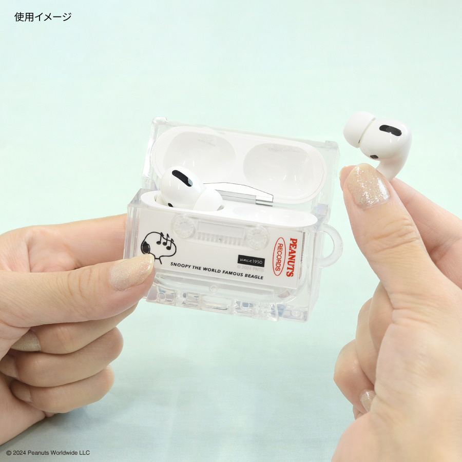 AirPods Pro(第2世代)カセットテープ型ケース ピーナッツ スヌーピー