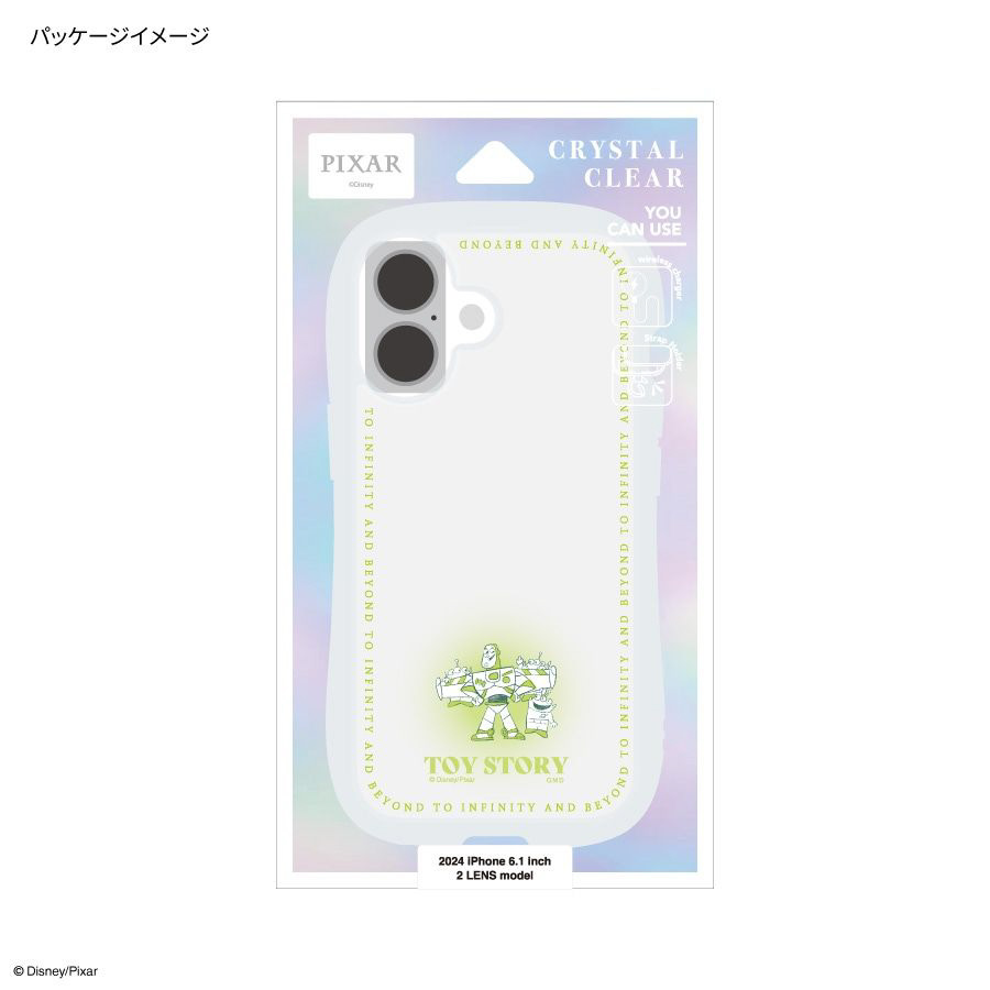 iPhone 16（6.1インチ） クリスタルクリアケース ディズニー トイ