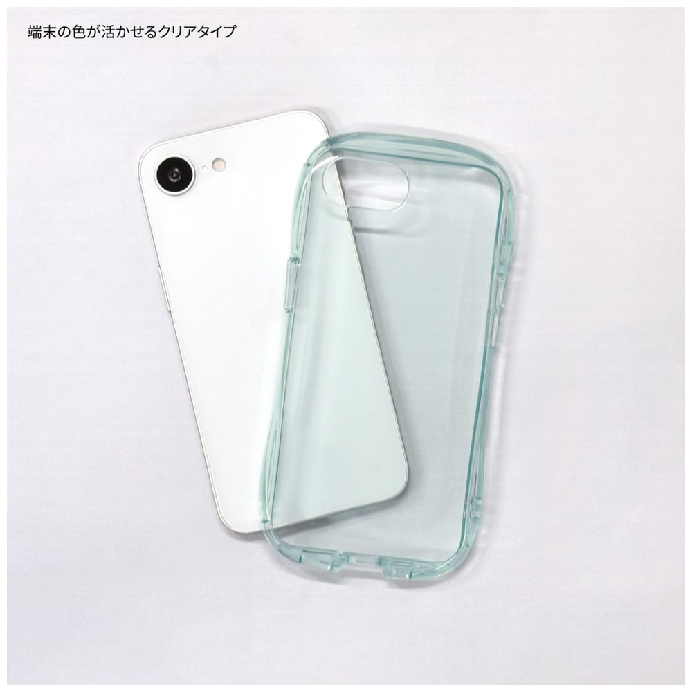 iPhone17e/16e 対応 クリスタルクリアケース スモーク GMD-31SK｜の