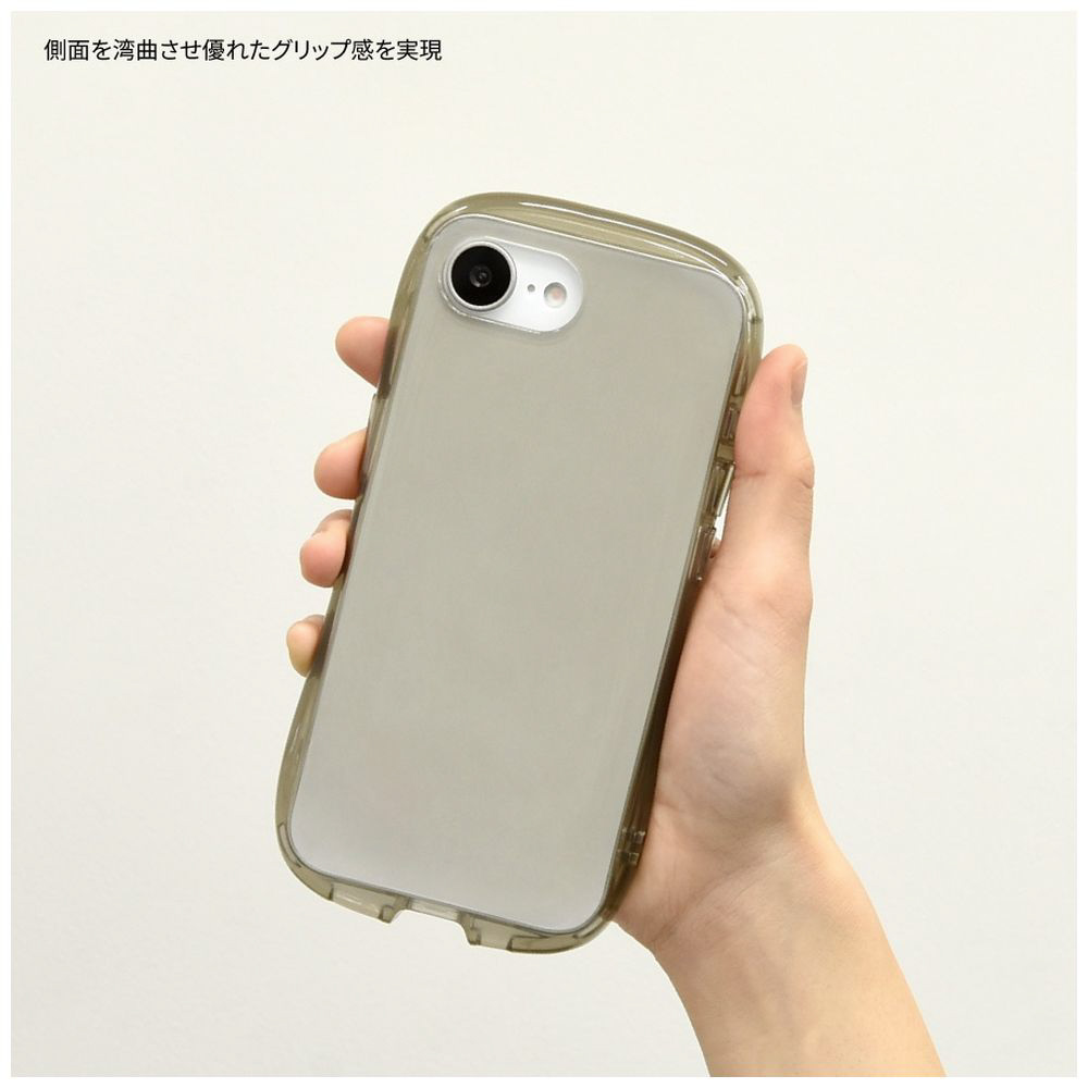 iPhone17e/16e 対応 クリスタルクリアケース スモーク GMD-31SK｜の