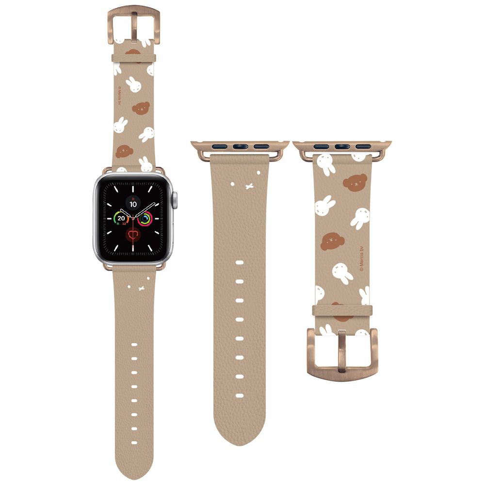 Apple Watch 革バンド 茶色 38mm対応 - 金属ベルト