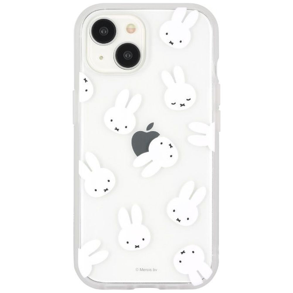 iPhone15 / 14 / 13 IIII fit Clear ケース ミッフィー フェイス