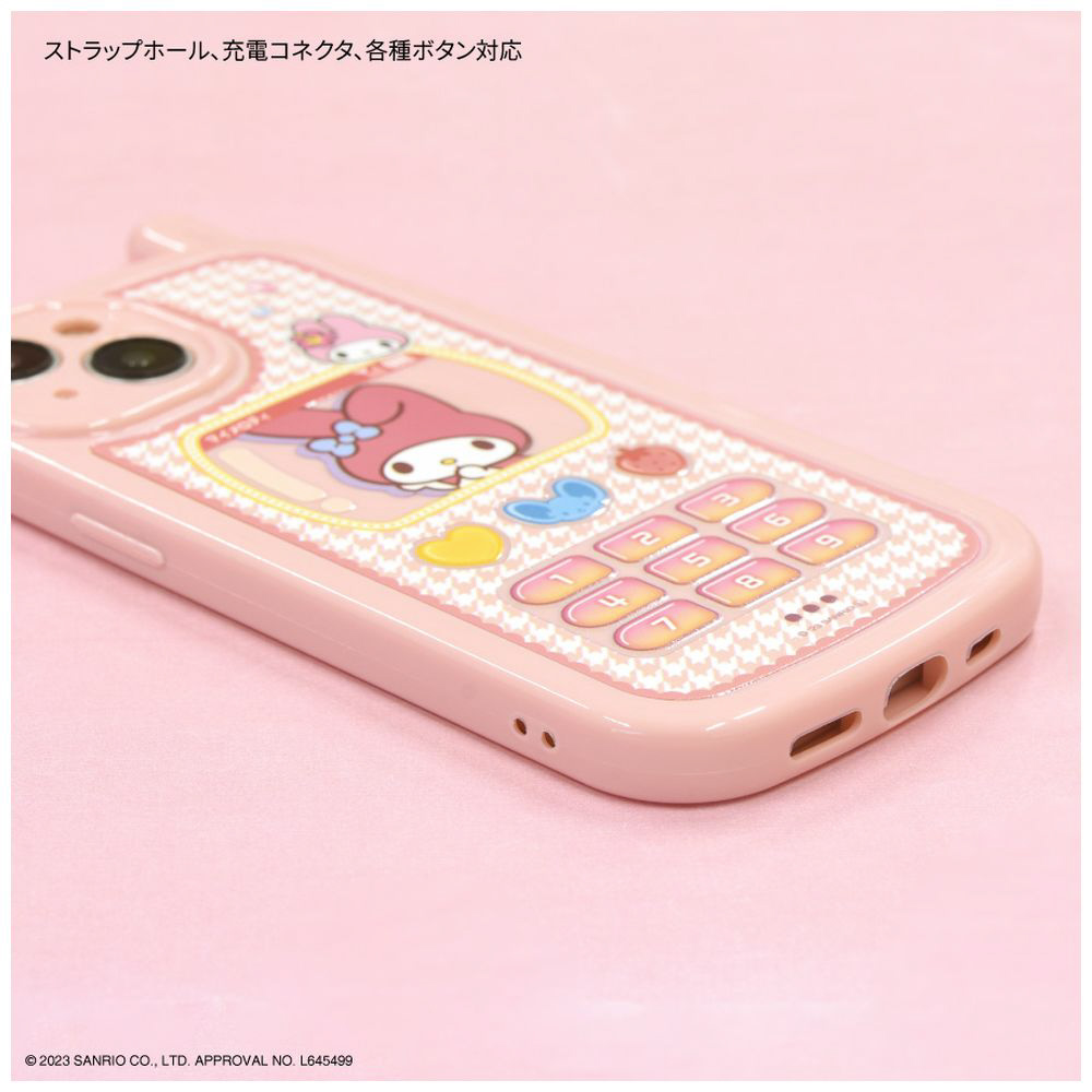 サンリオ　希少品・レトロ品セット〜SA153 iPhone 15/14 レトロガラケー風ケース サンリオ ポチャッコ SANG-382PC