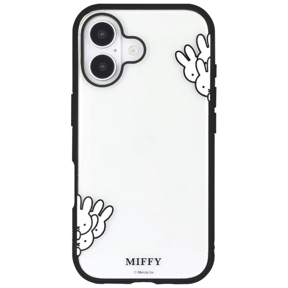 iPhone 16（6.1インチ） IIIIfit Clear ケース ミッフィー ひょっこり