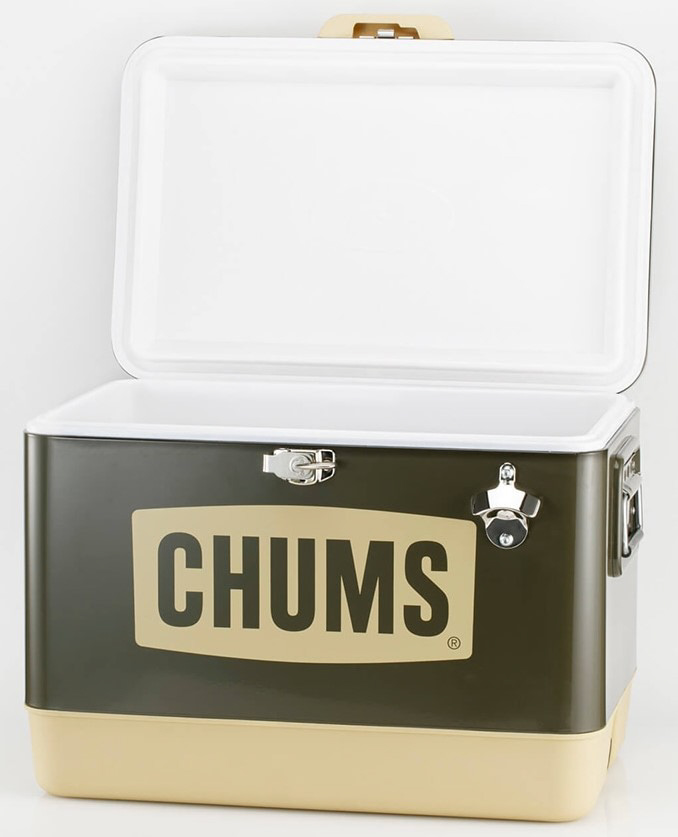 チャムススチールクーラーボックス54L CHUMS Steel Cooler Box 54L