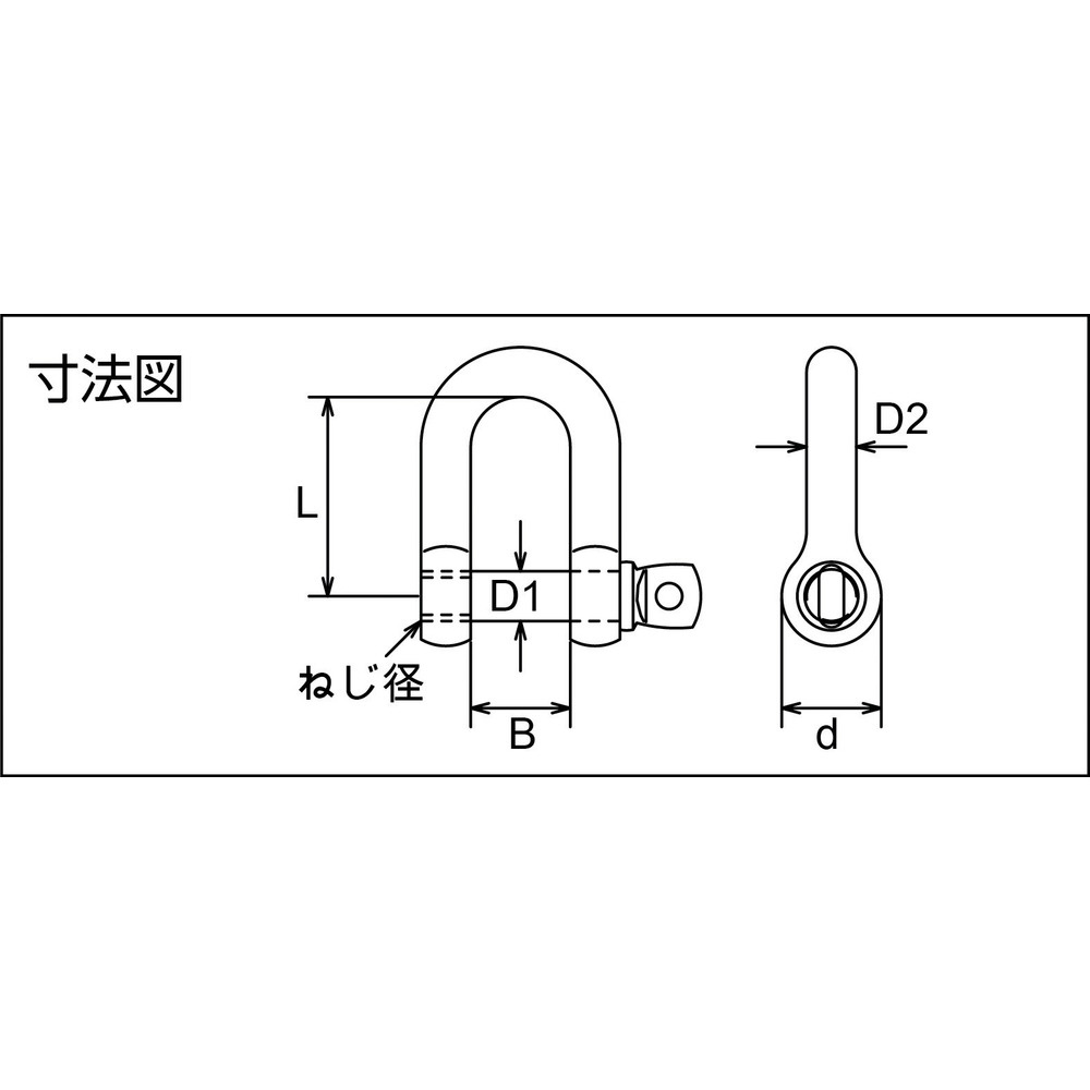 2022新発 ６ｍｍ ネジシャックル ステンレス製 qdtek.vn