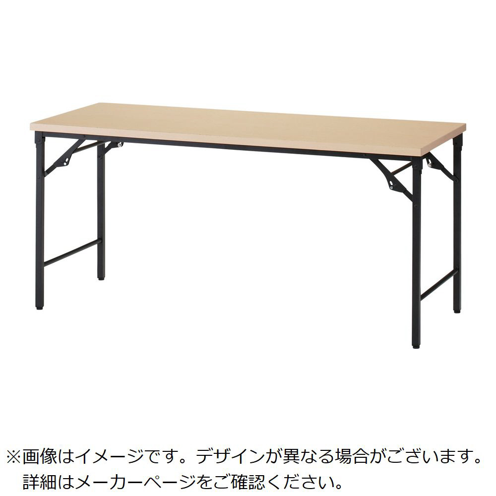 ＴＲＵＳＣＯ　折りたたみ会議テーブル　１８００Ｘ６００ＸＨ７００　棚板なし　ナチュラル TST1860C