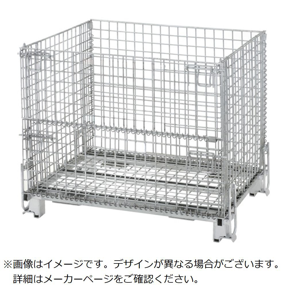 ＴＲＵＳＣＯ　ネットパレット段積金具付　１０００Ｘ８００Ｘ８５０　１５００ｋｇ TNK-B5A