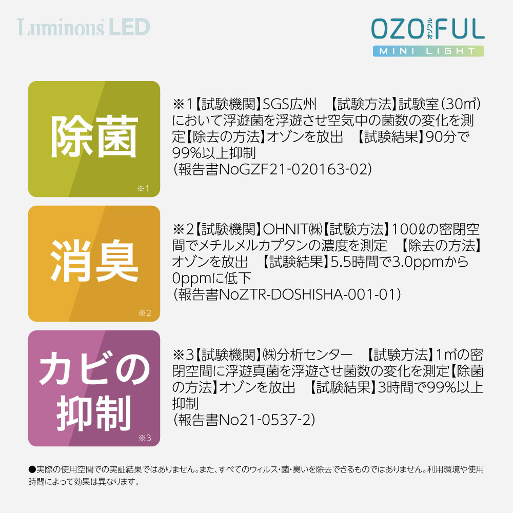 オゾフル オゾン発生器搭載 小型ライト E26ソケット OZMS-W60N 昼白色 60W相当 昼白色｜の通販はソフマップ[sofmap]