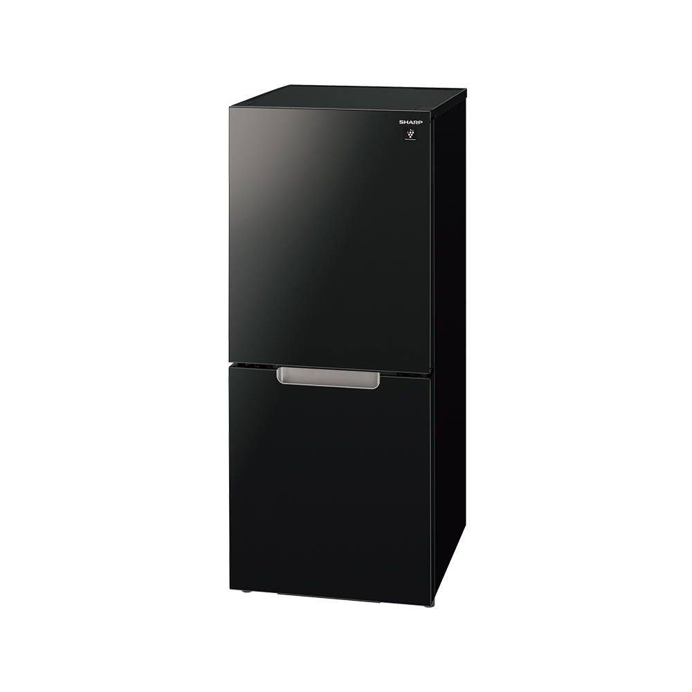 SJ-GD15K-B付け替え左右開き冷蔵庫ピュアブラック[2ドア/両開きタイプ