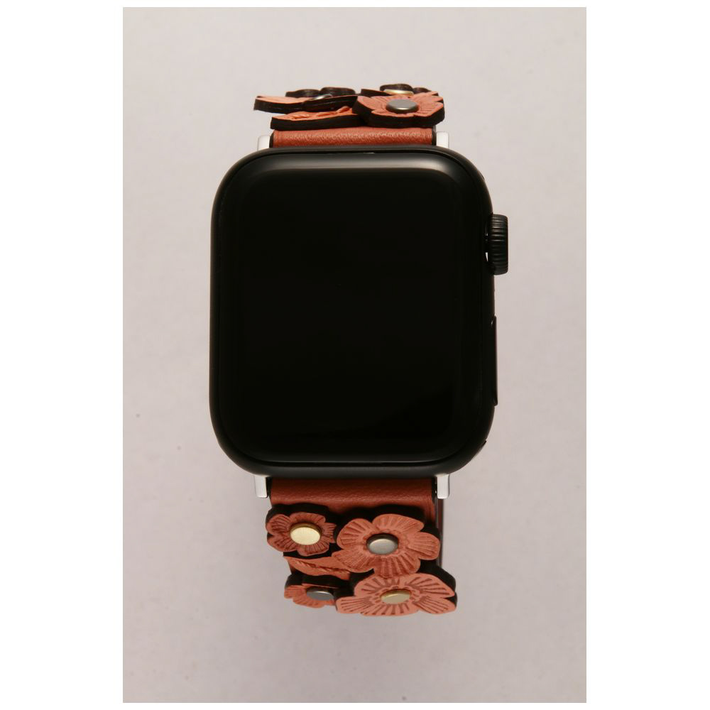 Apple Watch用バンド 38＆40＆41mm対応 COACH（コーチ） ブラウンフラワー 14700077