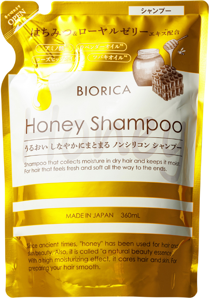 BIORICA（ビオリカ）ハチミツ シャンプー つめかえ用 360mL｜の通販は