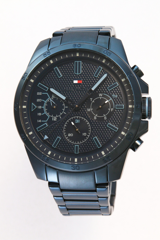 TOMMY HILFIGER 腕時計 KYLE ネイビー 1791560｜の通販はソフマップ