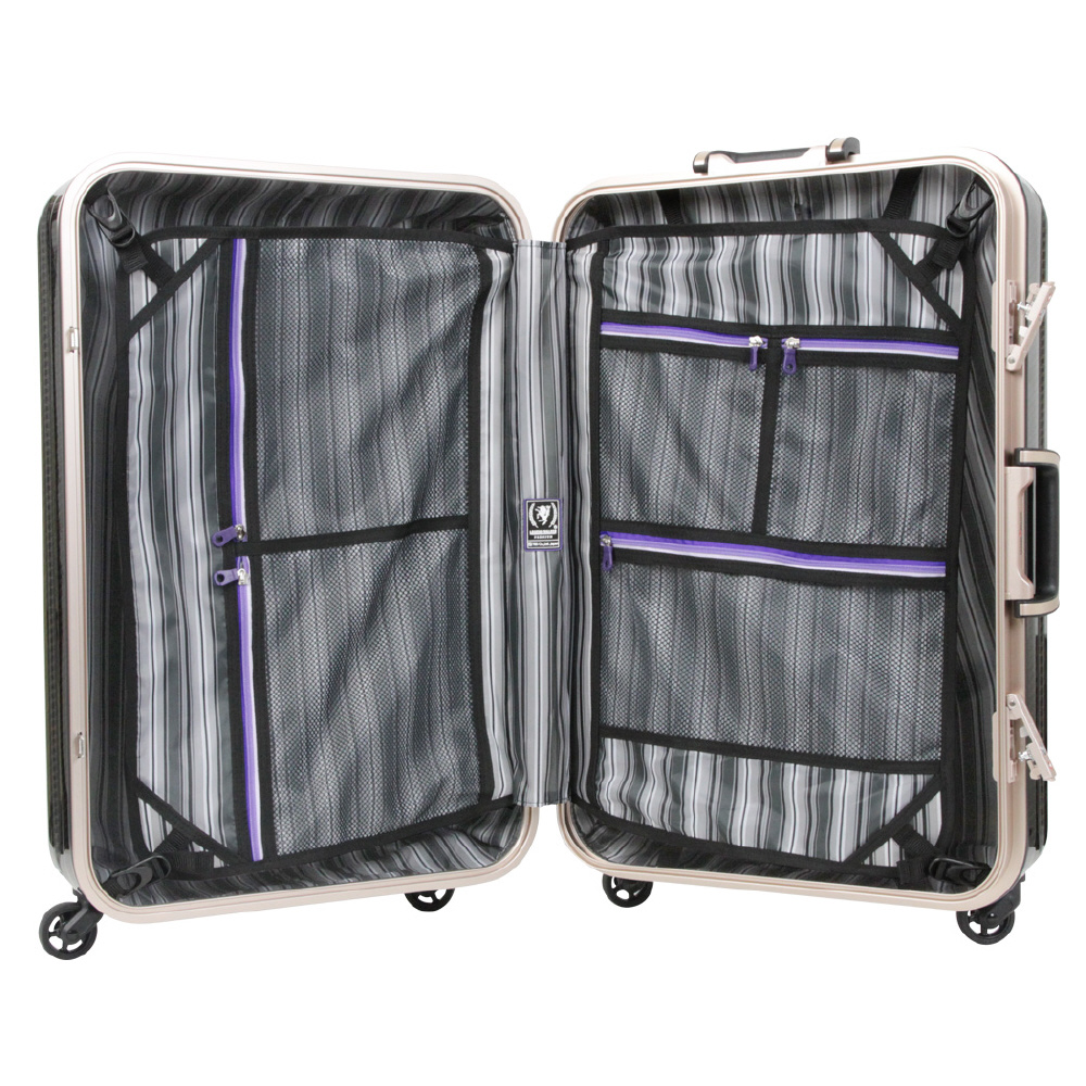 スーツケース フレームタイプ軽量ハードケース 53L LIGHTNING NEO（ライトニングネオ） ピンク 6702-58-PK  ［TSAロック搭載］｜の通販はソフマップ[sofmap]