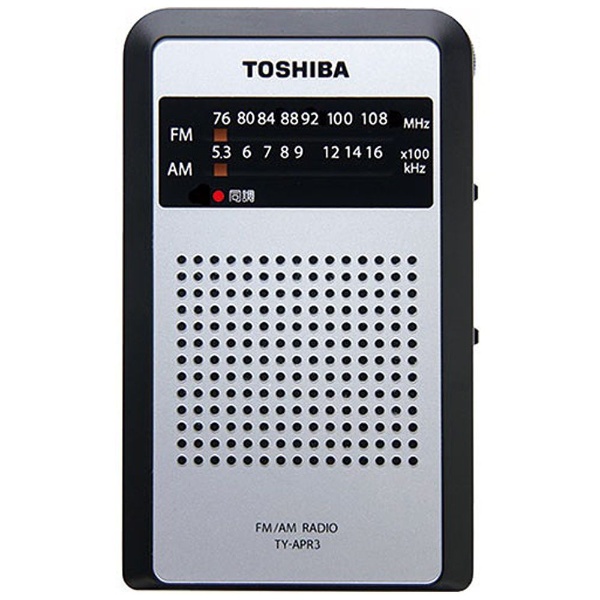 TOSHIBA ワイドFM対応 FM/AM 携帯ラジオ ブラック TY-SPR8KM | sport-u.com