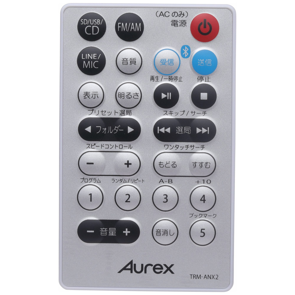 CDラジオ Aurexシリーズ ホワイト TY-ANX2(W) ［ワイドFM対応