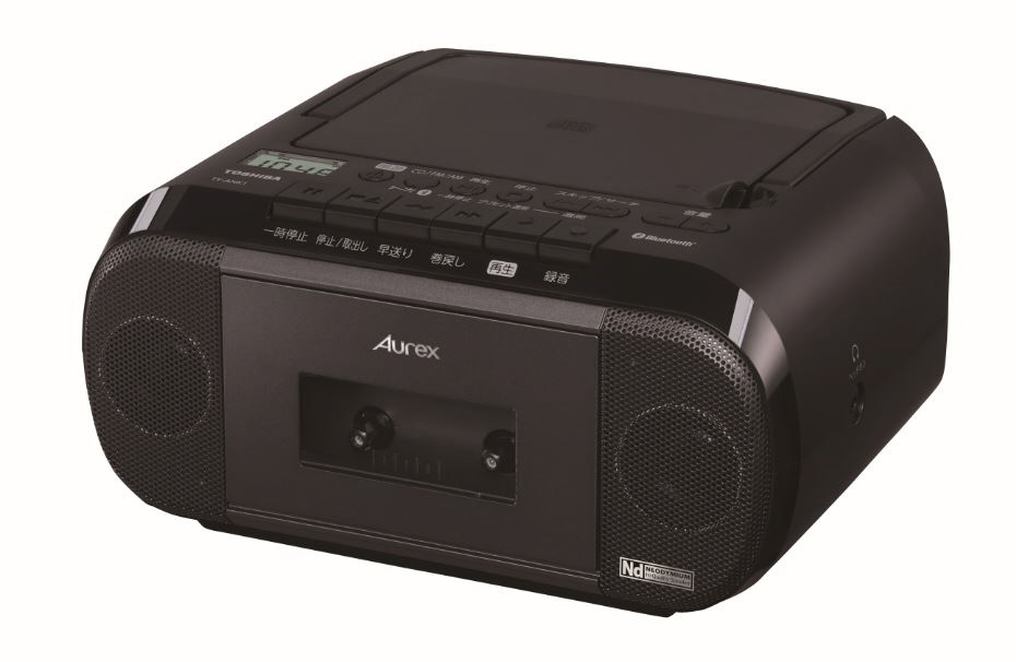 CDラジカセ Aurexシリーズ ブラック TY-ANK1(K) ［ワイドFM対応 /Bluetooth対応 /CDラジカセ］
