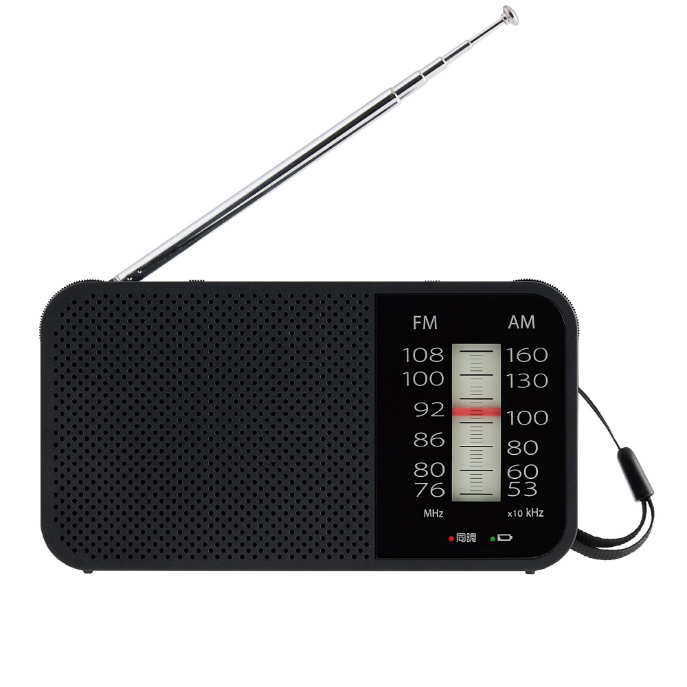ホームラジオ ブラック TY-KCR1(K) ［ワイドFM対応 /AM/FM］｜の
