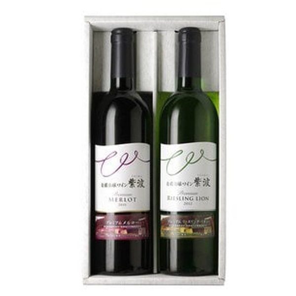 自園自醸ワイン紫波 プレミアムワイン赤白2本セット【お酒ギフト】