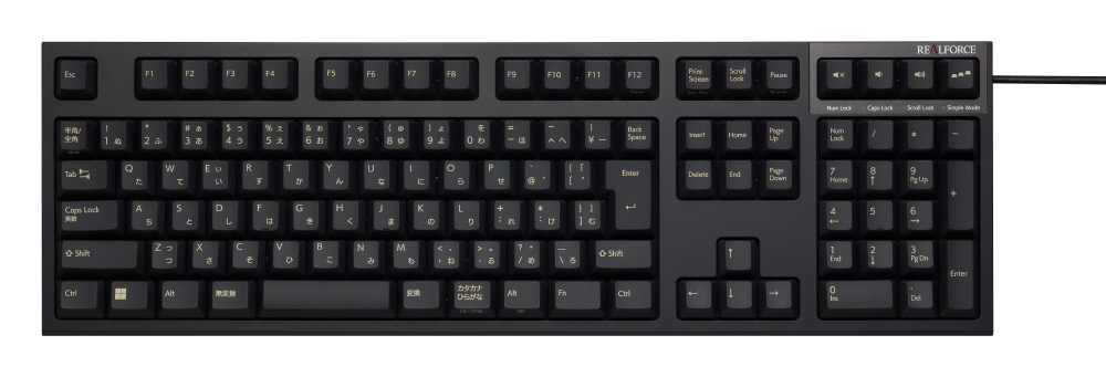 REALFORCE R3 45g かな無し R3HC71 + 2mmスペーサー REALFORCE R3 45g かな無し R3HC71 しみ込ん + 2mmスペーサー