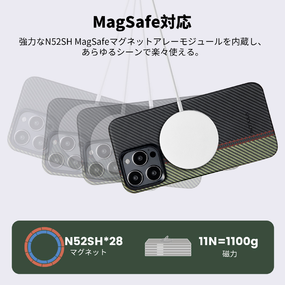 MagEZ Case 4 for iPhone 15 Pro（6.1インチ） アラミド繊維ケース