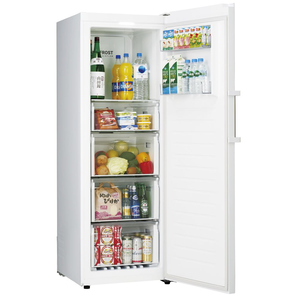 生活家電 冷蔵庫 冷凍庫 280L ファン式 ホワイト JF-NUF280BR ［1ドア /右開きタイプ 