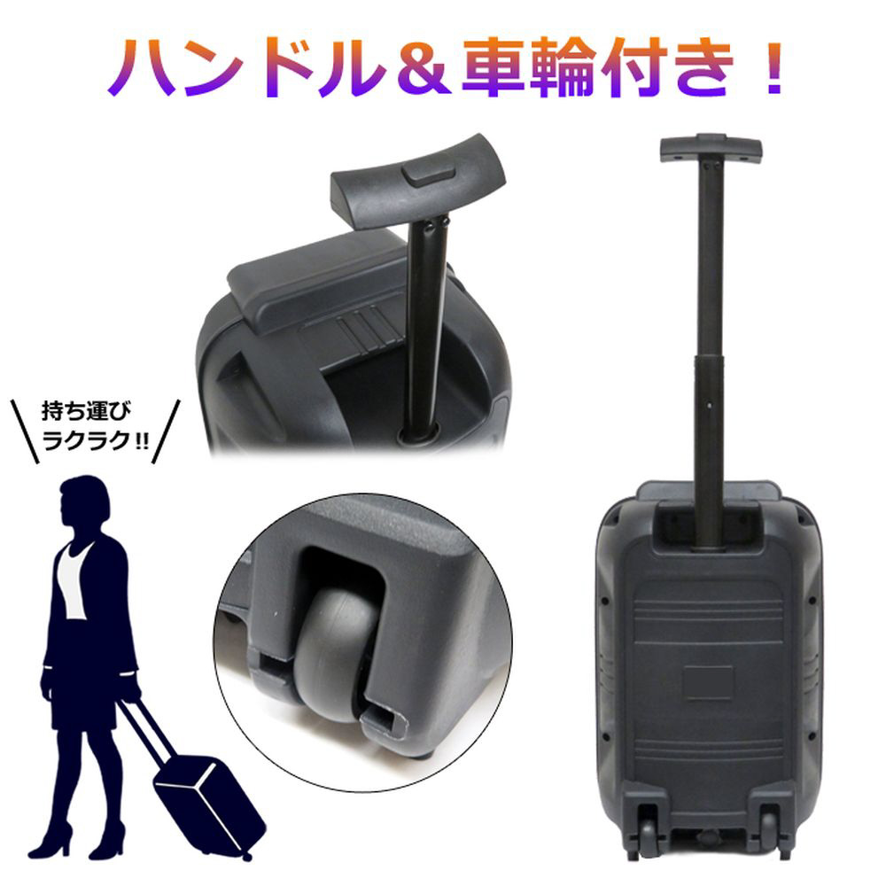 全身発光LEDパーティースピーカー （有線マイク1本付属