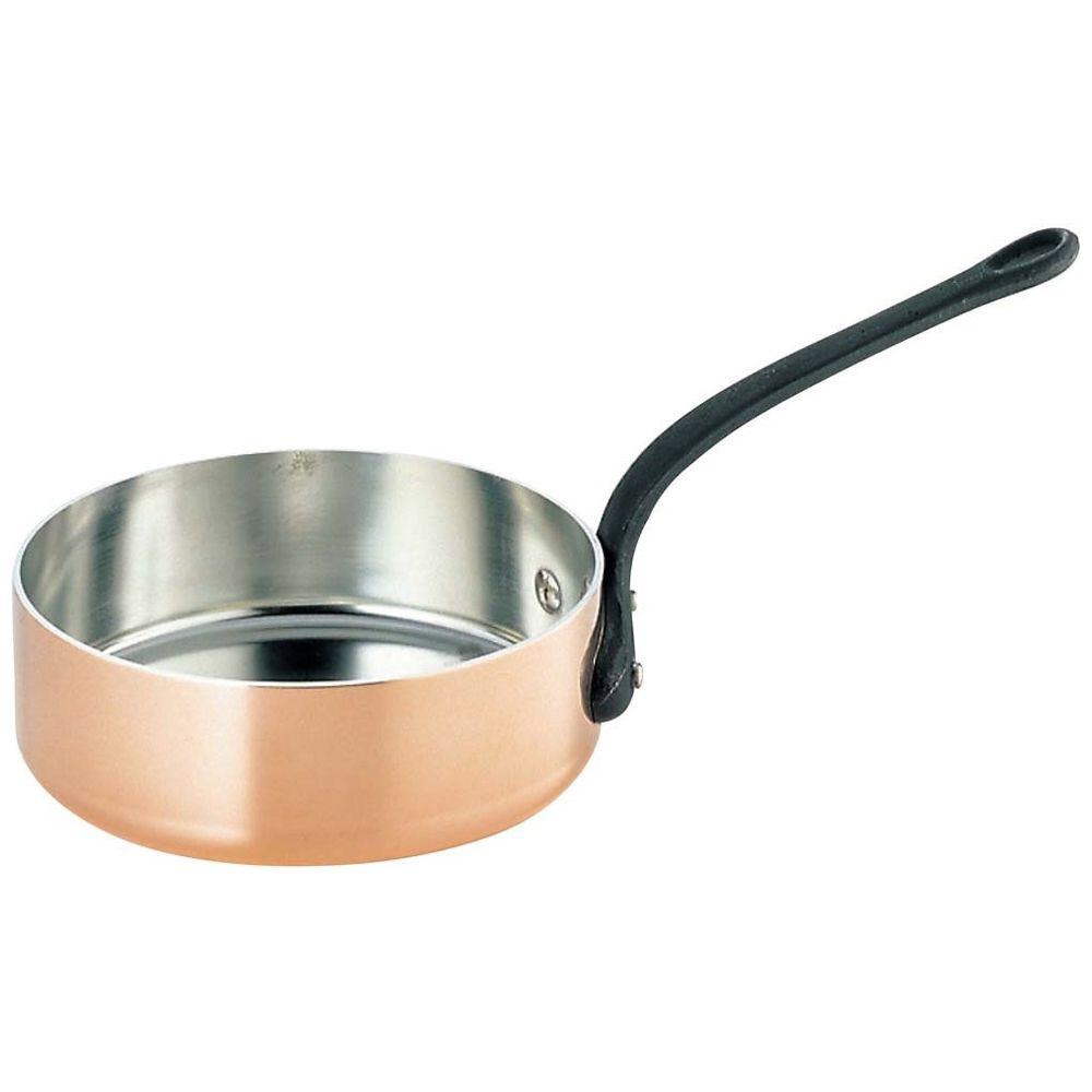 銅極厚テーパー鍋 鉄柄 24cm：アドキッチン - 鍋・フライパン