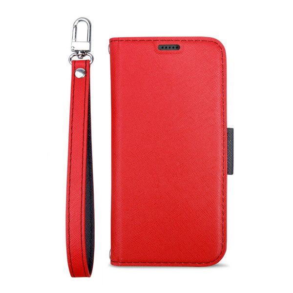 Corallo コラーロ NU 手帳型ケース for iPhone11 Pro (Red+Black