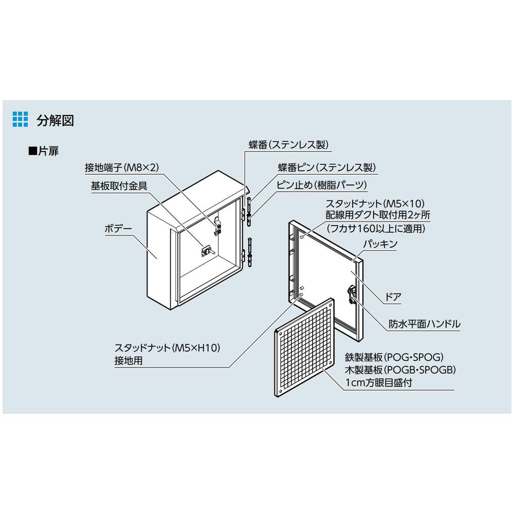 POGB 6050-16【オクガイバンヨウキャビネット　POGB】