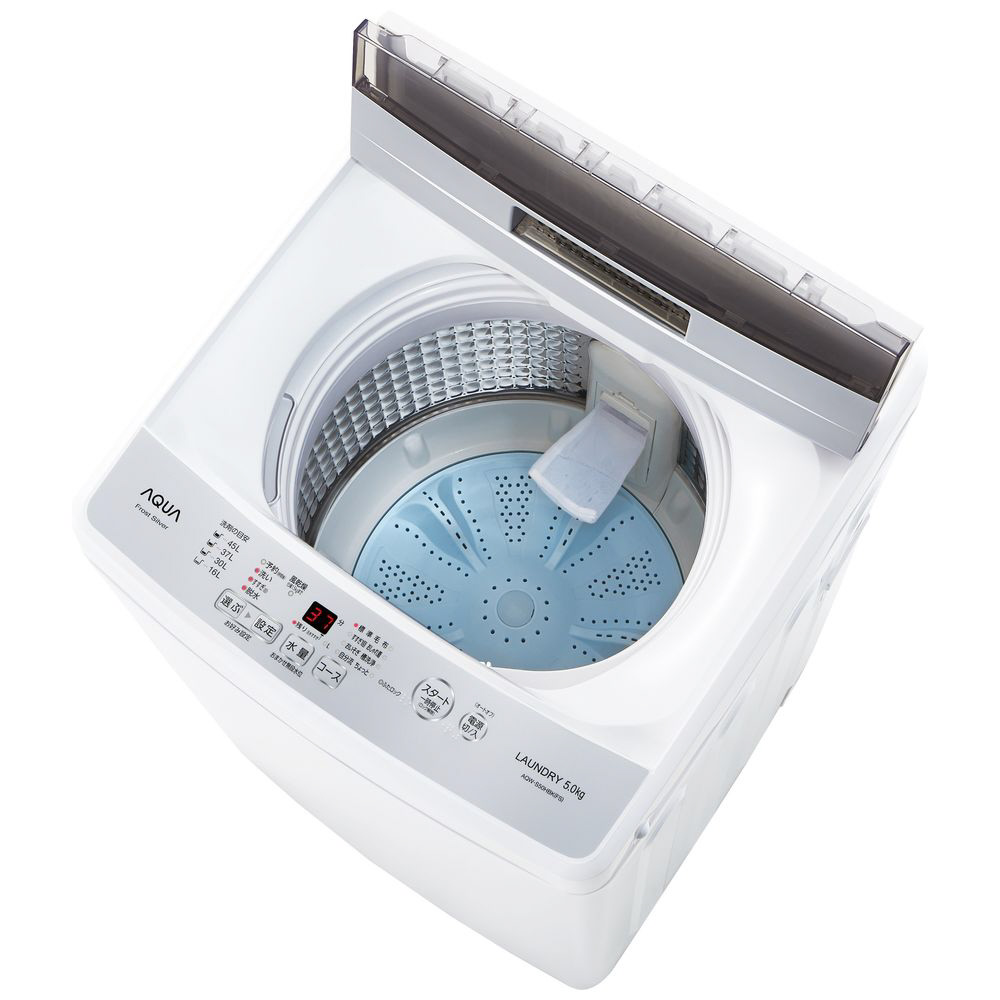 全自動洗濯機 フロストシルバー AQW-S50HBK-FS ［洗濯5.0kg /乾燥機能無 /上開き］