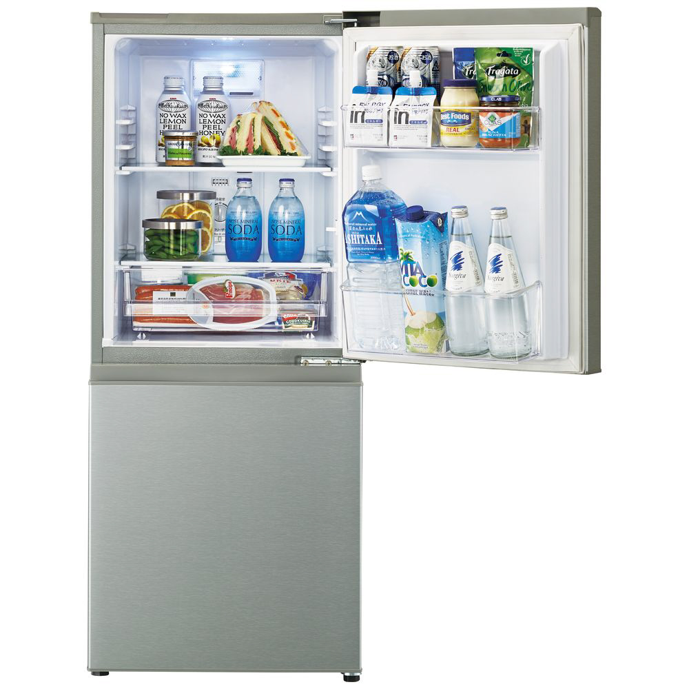 冷蔵庫 ブラッシュシルバー AQR-13K-S ［2ドア /右開きタイプ /126L