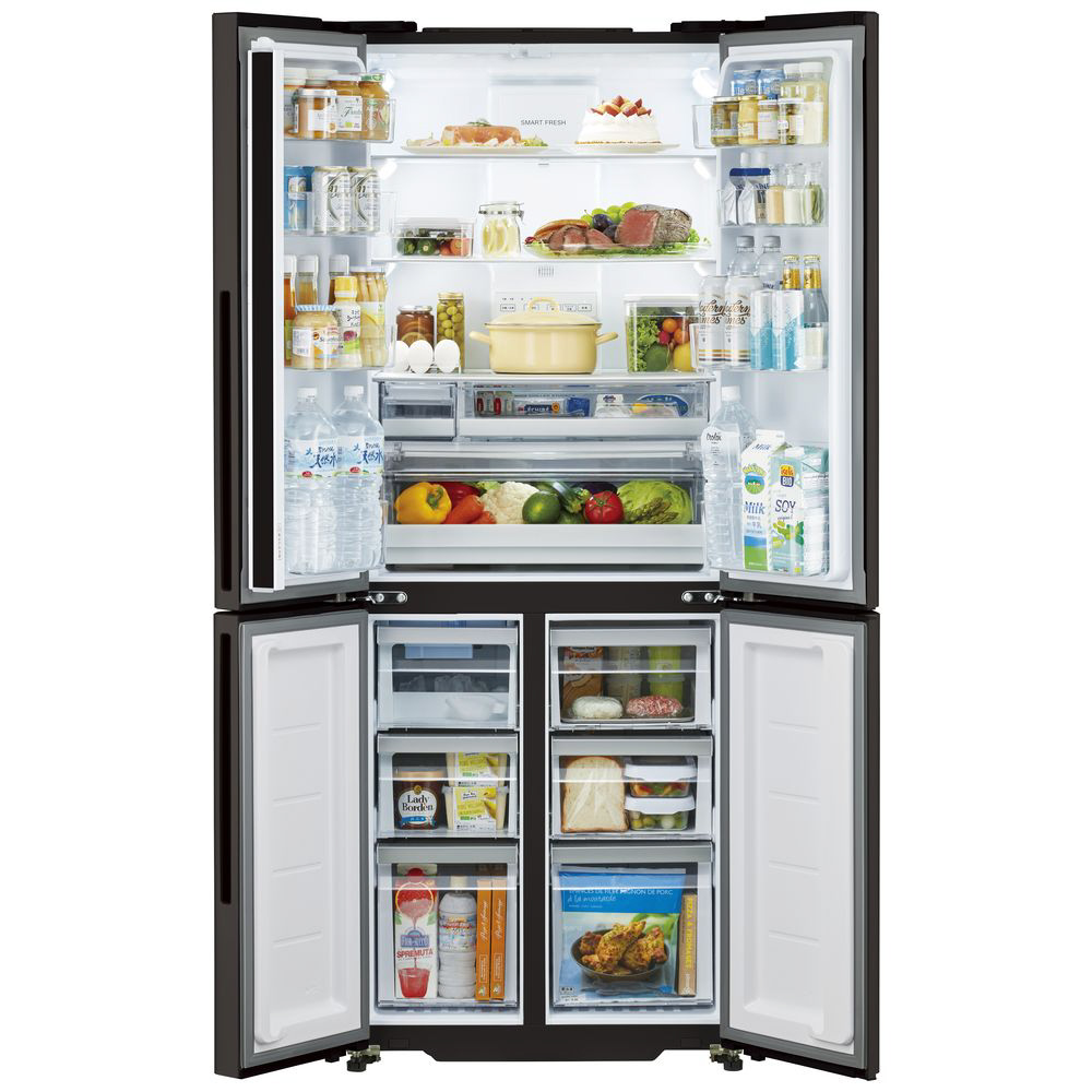 生活家電 冷蔵庫 冷蔵庫 ダークウッドブラウン AQR-TZ42M-T ［4ドア /観音開きタイプ 