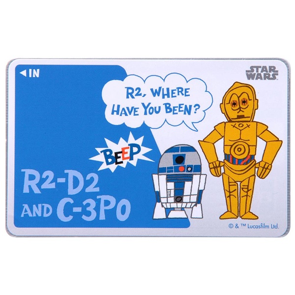 ICカード用 ICカードステッカー （スターウォーズ・C-3PO、R2-D2） RT
